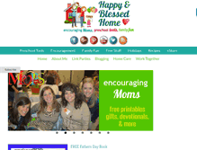 Tablet Screenshot of happyandblessedhome.com